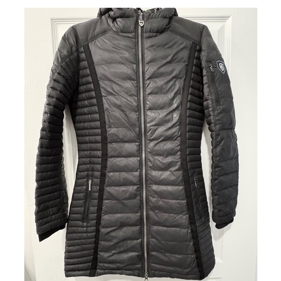 Kuhl Jackets & Blazers - Kuhl Projekt Spyfire Hooded Down Parka Jacket Black Womens Small Goose Down